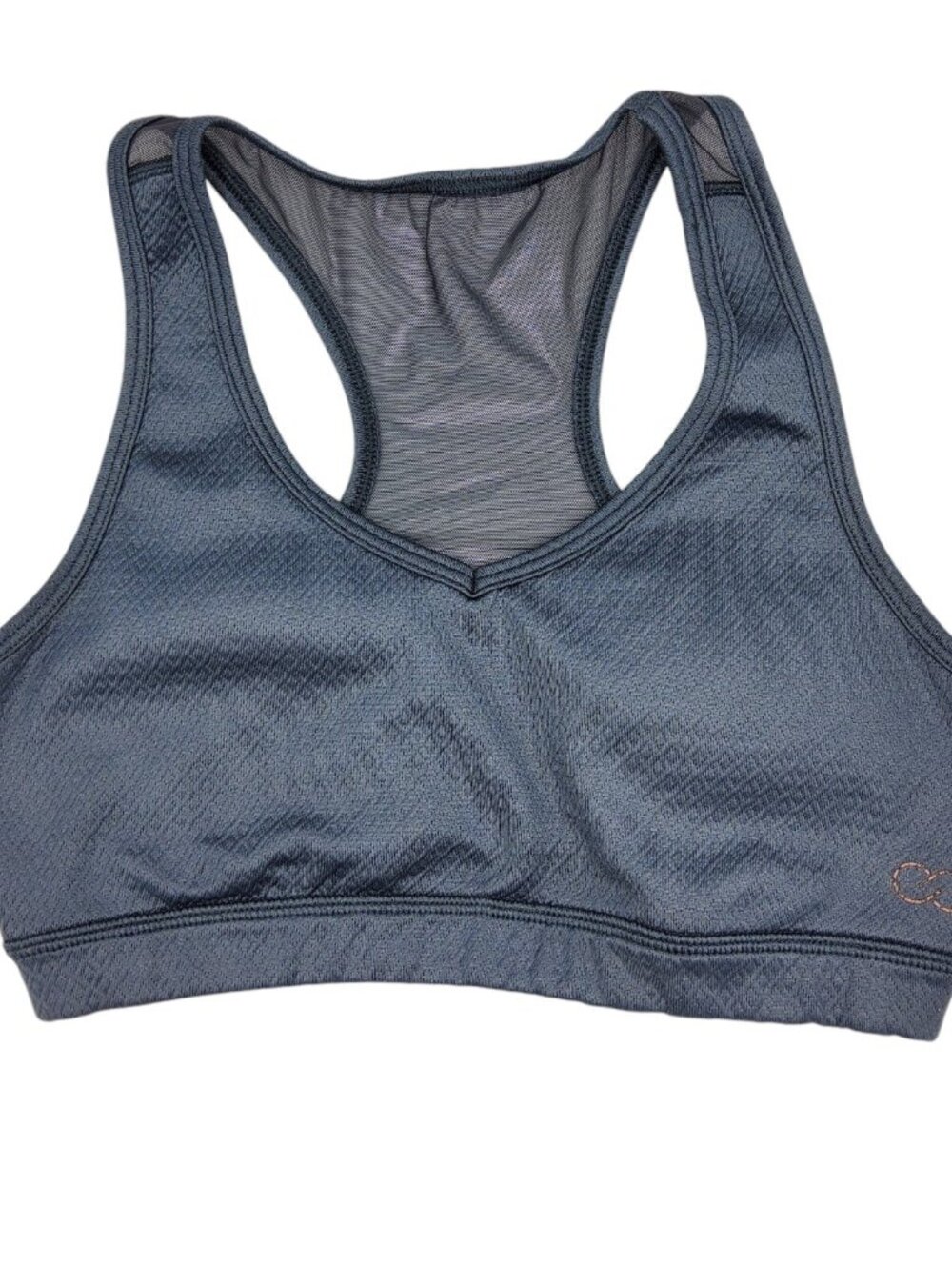 CALIA Carrie Underwood Sports Bra Womens Size Small Gray Racerback Mesh Active